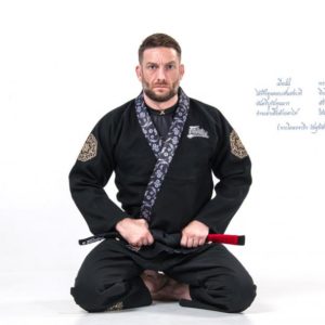 Fairtex BJJ3 Gi Treeburam Jacket graphic on collar Pearl Weave 550g Pant 245g