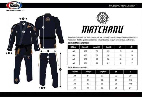 Fairtex BJJ3 Gi Treeburam Jacket graphic on collar Pearl Weave 550g Pant 245g - Image 6