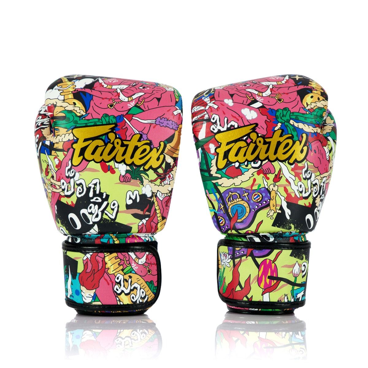 Fairtex URFACE X Limited Edition Leather Boxing Gloves Muay Thai Kick Sparring 