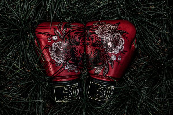 Genuine Fairtex Boxing Gloves Golden Jubilee 50th anniversary Box Set with Short - Image 8