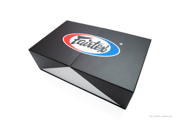 Genuine Fairtex Boxing Gloves Golden Jubilee 50th anniversary Box Set with Short - Image 7