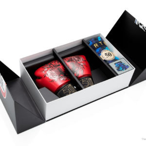 Genuine Fairtex Boxing Gloves Golden Jubilee 50th anniversary Box Set with Short