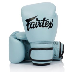 Fairtex New Pastel blue Boxing Gloves Genuine Leather