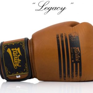 New Retro Classic Fairtex Boxing gloves Legacy Brown Genuine Leather