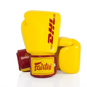New Fairtex DHL EXPRESS Boxing Gloves Limited Edition 50th Anniversary