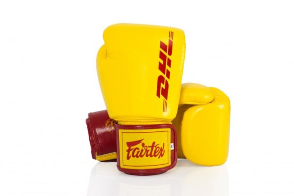 New Fairtex DHL EXPRESS Boxing Gloves Limited Edition 50th Anniversary