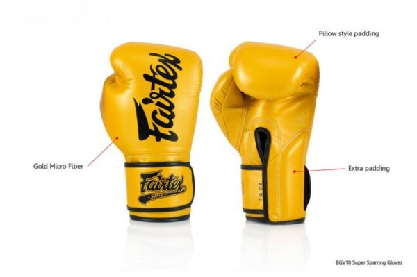 New Fairtex Boxing gloves Lightweight Micro Fiber Super Sparring Gloves BGV18 - Image 3