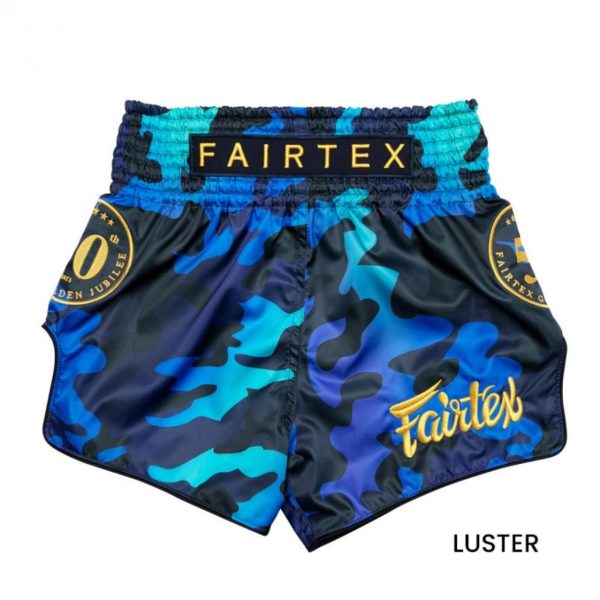 Genuine Fairtex Boxing Gloves Golden Jubilee 50th anniversary Box Set with Short - Image 3