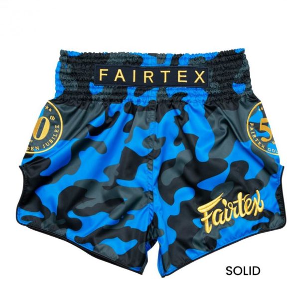 Genuine Fairtex Boxing Gloves Golden Jubilee 50th anniversary Box Set with Short - Image 4