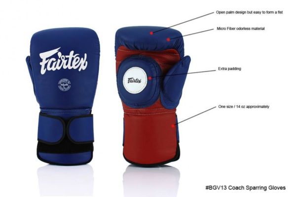 FAIRTEX Combination of Coach sparring gloves and focus mitts - Image 3