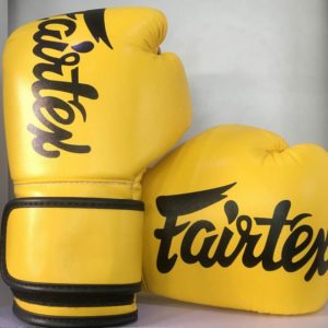 FAIRTEX BRAND NEW MICRO FIBER LIGHT WEIGHT BOXING GLOVES YELLOW