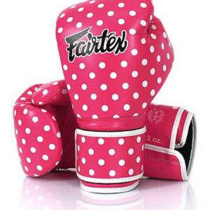 New FAIRTEX VINTAGE ART POLKA DOT BOXING GLOVES