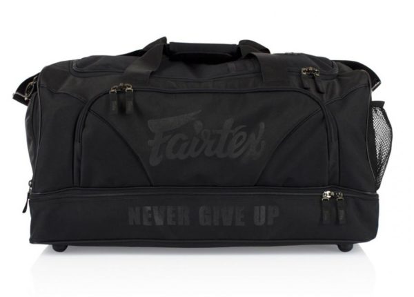 FAIRTEX GYM BAG with premium grade waterproof nylon BAG2 Gym Super Black COLOR