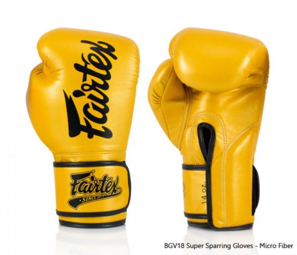 New Fairtex Boxing gloves Lightweight Micro Fiber Super Sparring Gloves BGV18