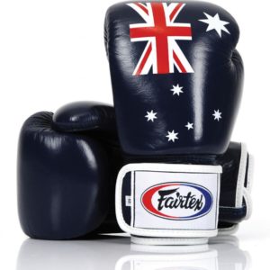 Fairtex Boxing Gloves Limited Edition Australian Flag Genuine Leather