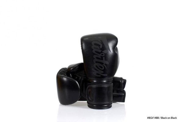 FAIRTEX BRAND NEW MICRO FIBER BOXING GLOVES SUPER BLACK - Image 3