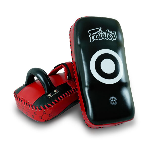 Fairtex Standard Curved Kick Pads KPLC2 cow hide leather - Image 7