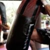 Fairtex Extra Large Heavy Bag HB3 UNFILLED New Color Black/Red/Gold logo - Image 6