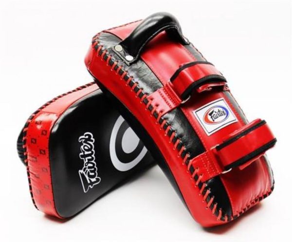 Fairtex Standard Curved Kick Pads KPLC2 cow hide leather - Image 3