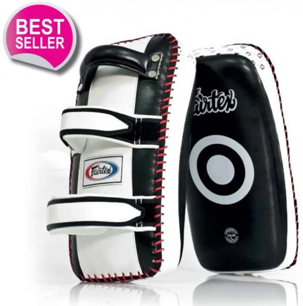 Fairtex Standard Curved Kick Pads KPLC2 cow hide leather - Image 6