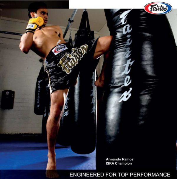 New Fairtex Muay Thai Kick Boxing K1 MMA Leather 7ft Pole Heavy Bag HB7 UnFilled - Image 6