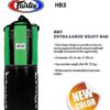 Fairtex Extra Large Heavy Bag HB3 UNFILLED New Color Black/Red/Gold logo - Image 3