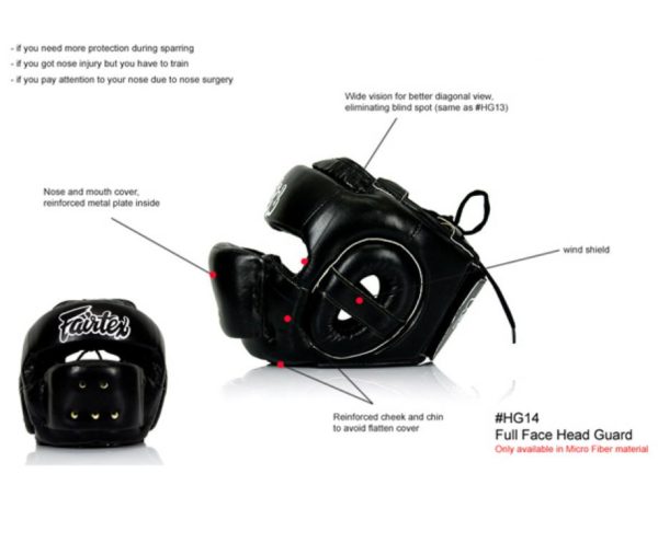 FAIRTEX Full Face Protection Head Guard HG14 - Image 5