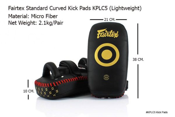 NEW FAIRTEX Lightweight Standard Curved Kick PADS - Image 6