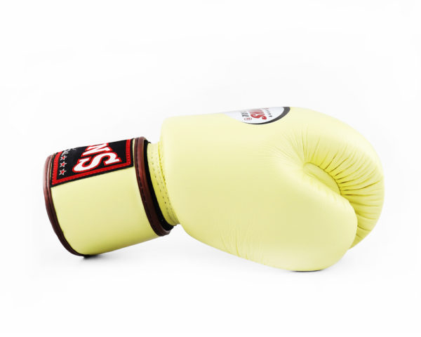 Twins Special Boxing Gloves Classic Genuine Leather BGVL3 Vanilla - Image 3