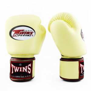Twins Special Boxing Gloves Classic Genuine Leather BGVL3 Vanilla
