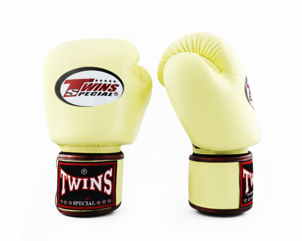 Twins Special Boxing Gloves Classic Genuine Leather BGVL3 Vanilla