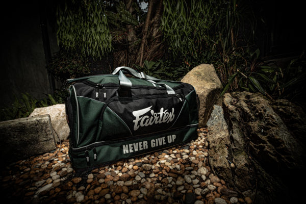 FAIRTEX GYM BAG with premium grade waterproof nylon BAG2 Gym New Color Green/Black - Image 3
