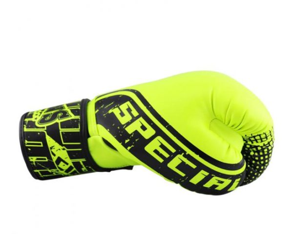 Twins Special Fancy Boxing Gloves Velcro PU Leather Green - Image 4