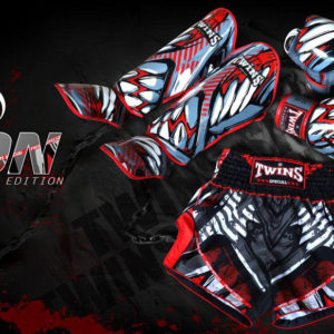 Twins Special DEMON SET LIMITED EDITION Gloves Shinguard Shorts