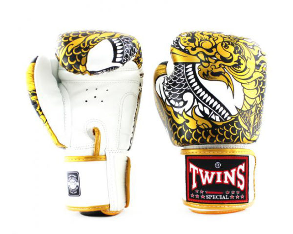 Twins Special Fancy Boxing Gloves NAGAS Velcro Genuine Leather - Image 2