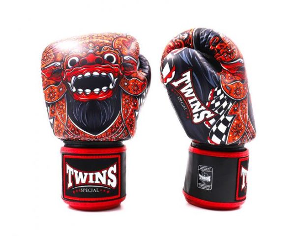 Twins Special Fancy Boxing Gloves Velcro Genuine Leather Barong - Image 2