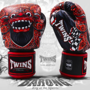 Twins Special Fancy Boxing Gloves Velcro Genuine Leather Barong