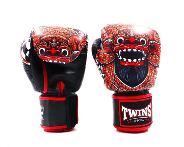 Twins Special Fancy Boxing Gloves Velcro Genuine Leather Barong - Image 3