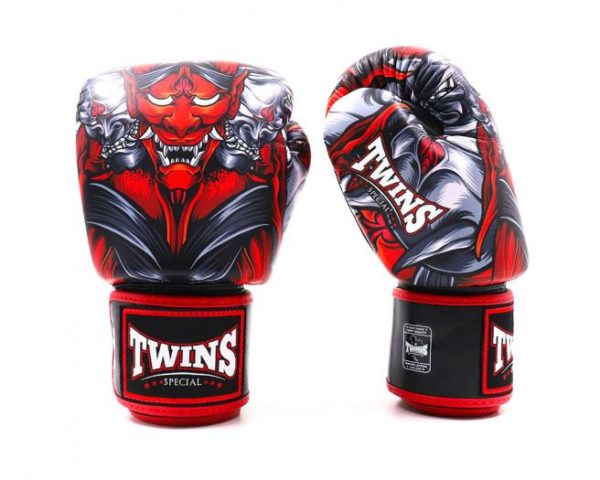 Twins Special Fancy Boxing Gloves Velcro Genuine Leather Kabuki - Image 2