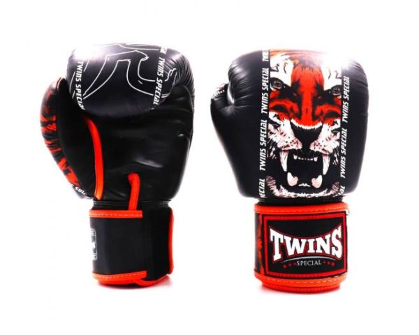 Twins Special Fancy Boxing Gloves Velcro Genuine Leather Payak - Image 3