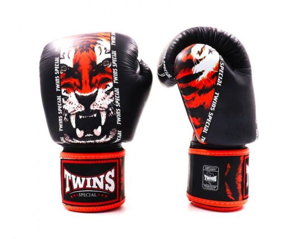 Twins Special Fancy Boxing Gloves Velcro Genuine Leather Payak - Image 2