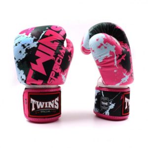 Twins Special Fancy Boxing Gloves Velcro Genuine Leather Candy