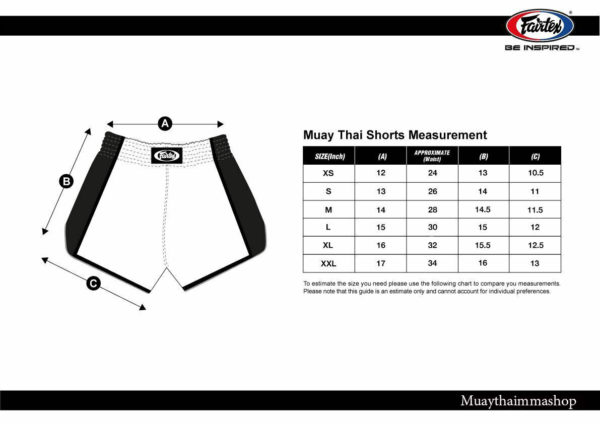 Fairtex Muay Thai Shorts - White Funky Soul - Image 8