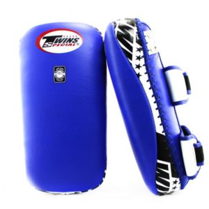 Twins Kick Pads VELCRO Leather KPL2 Medium Blue/White