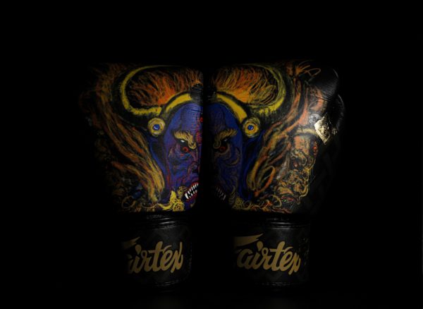 NEW FAIRTEX YAMANTAKA Limited Boxing Gloves The belief of ferocious god with Sack Bag (No Box) - Image 4