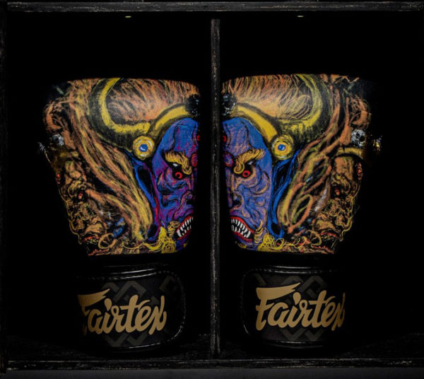 NEW FAIRTEX YAMANTAKA Limited Boxing Gloves The belief of ferocious god with Sack Bag (No Box) - Image 3