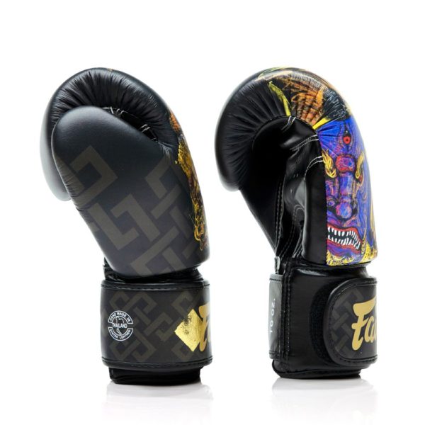 NEW FAIRTEX YAMANTAKA Limited Boxing Gloves The belief of ferocious god with Sack Bag (No Box) - Image 8