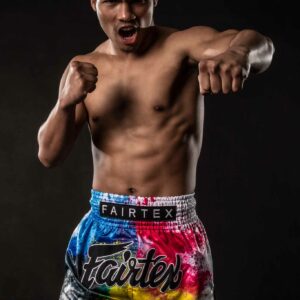 Fairtex Muay Thai Shorts - White Acid Jazz