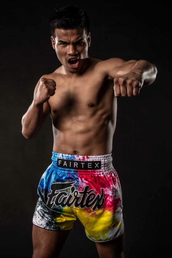 Fairtex Muay Thai Shorts - White Acid Jazz