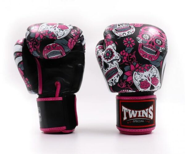 Twins Special Fancy Boxing Gloves Skull Pink - Image 4